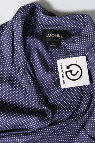 Γυναικείο πουκάμισο Monki, Μέγεθος XS, Χρώμα Μπλέ, Τιμή 3,12 €