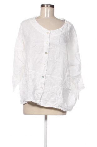 Γυναικείο πουκάμισο Puro Lino, Μέγεθος M, Χρώμα Λευκό, Τιμή 8,91 €