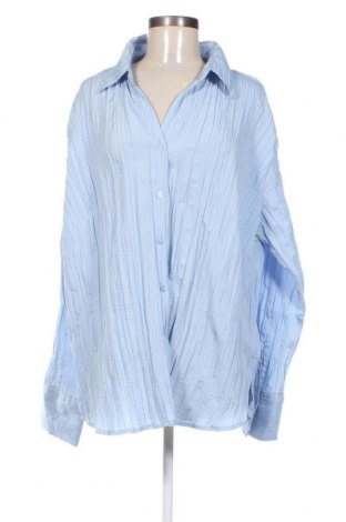 Γυναικείο πουκάμισο Queen, Μέγεθος 4XL, Χρώμα Μπλέ, Τιμή 6,37 €