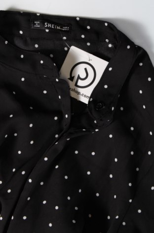 Γυναικείο πουκάμισο SHEIN, Μέγεθος S, Χρώμα Μαύρο, Τιμή 2,32 €