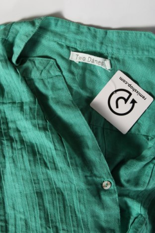 Дамска риза Two Danes, Размер M, Цвят Зелен, Цена 24,00 лв.