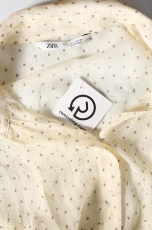 Дамска риза Zara, Размер L, Цвят Бежов, Цена 19,99 лв.