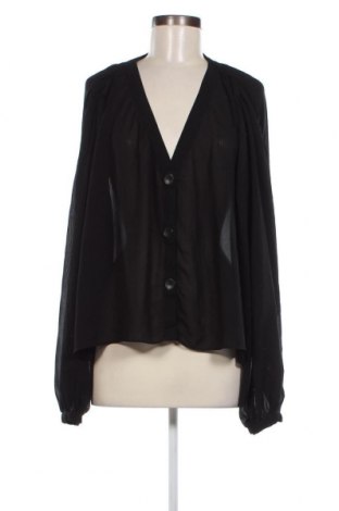 Дамска риза Zara, Размер M, Цвят Черен, Цена 6,40 лв.