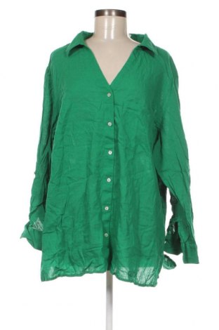 Γυναικείο πουκάμισο Zizzi, Μέγεθος XL, Χρώμα Πράσινο, Τιμή 17,94 €