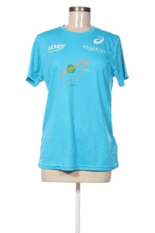 Γυναικείο t-shirt ASICS, Μέγεθος S, Χρώμα Μπλέ, Τιμή 9,77 €
