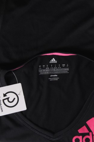 Γυναικείο t-shirt Adidas, Μέγεθος S, Χρώμα Μαύρο, Τιμή 12,37 €
