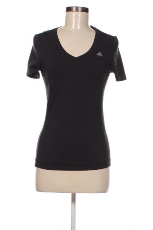 Γυναικείο t-shirt Adidas, Μέγεθος XS, Χρώμα Μαύρο, Τιμή 12,37 €