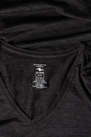 Γυναικείο t-shirt Athletic Works, Μέγεθος M, Χρώμα Γκρί, Τιμή 4,58 €