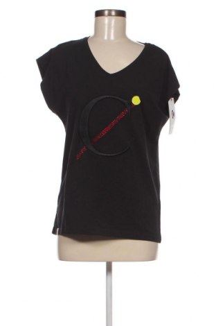 Γυναικείο t-shirt CAFèNOIR, Μέγεθος S, Χρώμα Μαύρο, Τιμή 16,15 €