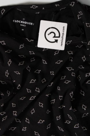 Γυναικείο t-shirt Clockhouse, Μέγεθος M, Χρώμα Μαύρο, Τιμή 8,04 €