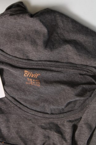 Γυναικείο t-shirt Crivit, Μέγεθος M, Χρώμα Γκρί, Τιμή 6,67 €