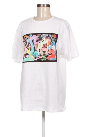 Γυναικείο t-shirt Desigual x Miranda Makaroff, Μέγεθος L, Χρώμα Λευκό, Τιμή 34,18 €