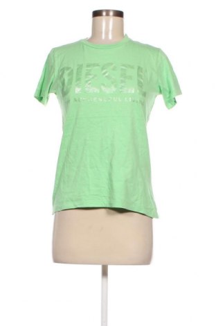 Дамска тениска Diesel, Размер M, Цвят Зелен, Цена 49,00 лв.