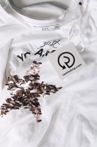 Damen T-Shirt Edc By Esprit, Größe XXL, Farbe Weiß, Preis 7,65 €