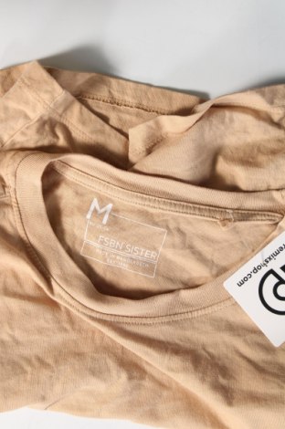 Γυναικείο t-shirt FSBN Sister, Μέγεθος M, Χρώμα  Μπέζ, Τιμή 8,04 €
