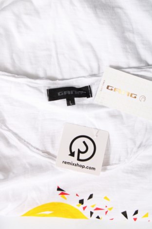 Γυναικείο t-shirt Gang, Μέγεθος L, Χρώμα Λευκό, Τιμή 34,80 €
