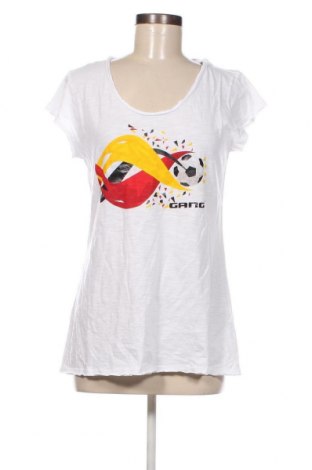 Γυναικείο t-shirt Gang, Μέγεθος L, Χρώμα Λευκό, Τιμή 34,80 €