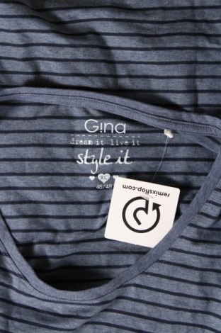 Γυναικείο t-shirt Gina, Μέγεθος XL, Χρώμα Μπλέ, Τιμή 8,04 €