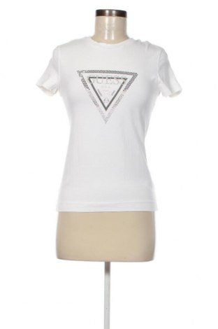 Γυναικείο t-shirt Guess, Μέγεθος M, Χρώμα Λευκό, Τιμή 32,47 €