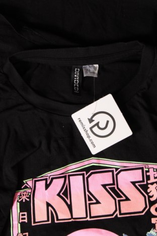 Γυναικείο t-shirt H&M Divided, Μέγεθος S, Χρώμα Μαύρο, Τιμή 8,04 €