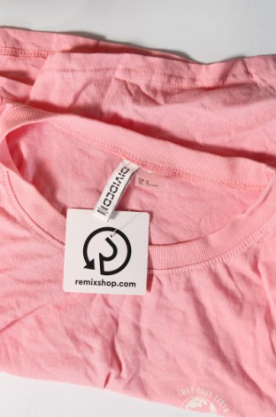 Γυναικείο t-shirt H&M Divided, Μέγεθος M, Χρώμα Ρόζ , Τιμή 8,04 €