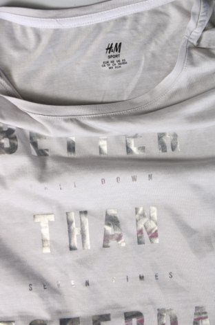 Damski T-shirt H&M Sport, Rozmiar XS, Kolor Szary, Cena 41,58 zł