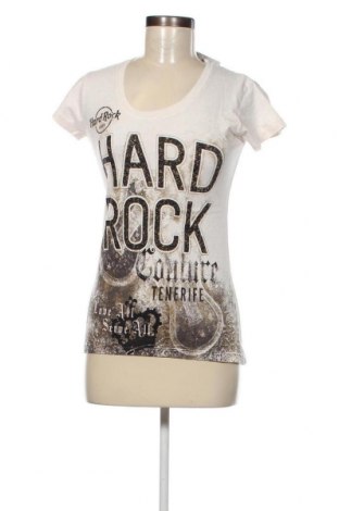 Damski T-shirt Hard Rock Couture, Rozmiar M, Kolor Beżowy, Cena 40,30 zł
