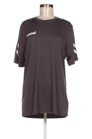 Γυναικείο t-shirt Hummel, Μέγεθος XL, Χρώμα Γκρί, Τιμή 7,42 €