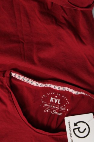 Dámské tričko KVL by Kenvelo, Velikost XS, Barva Červená, Cena  165,00 Kč