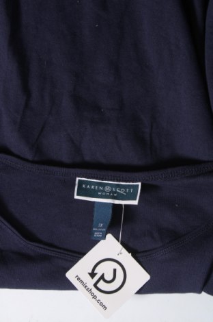 Дамска тениска Karen Scott, Размер 3XL, Цвят Син, Цена 12,94 лв.