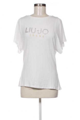 Γυναικείο t-shirt Liu Jo, Μέγεθος M, Χρώμα Εκρού, Τιμή 24,12 €