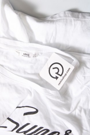Γυναικείο t-shirt Mango, Μέγεθος M, Χρώμα Λευκό, Τιμή 6,80 €