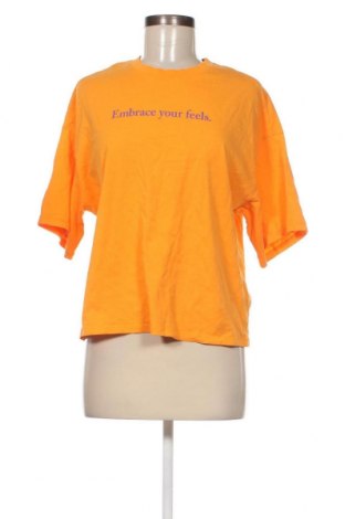 Γυναικείο t-shirt Monki, Μέγεθος S, Χρώμα Πορτοκαλί, Τιμή 2,97 €