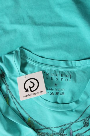 Damen T-Shirt Mucho Gusto, Größe M, Farbe Blau, Preis 60,31 €