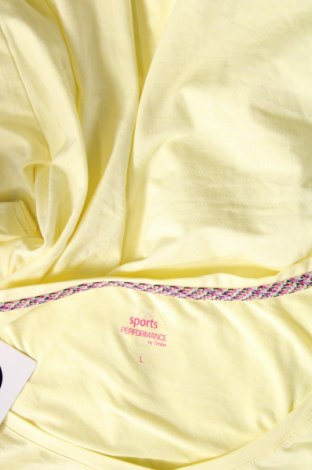 Γυναικείο t-shirt Performance, Μέγεθος L, Χρώμα Κίτρινο, Τιμή 8,04 €