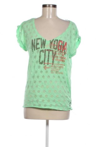 Γυναικείο t-shirt Reebok, Μέγεθος L, Χρώμα Πράσινο, Τιμή 12,37 €