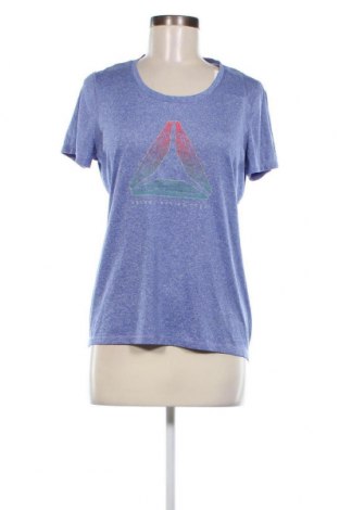 Γυναικείο t-shirt Reebok, Μέγεθος L, Χρώμα Μπλέ, Τιμή 12,37 €