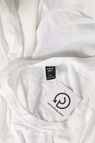 Γυναικείο t-shirt SHEIN, Μέγεθος 5XL, Χρώμα Λευκό, Τιμή 8,04 €