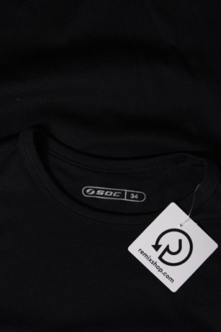 Γυναικείο t-shirt SOC, Μέγεθος XS, Χρώμα Μαύρο, Τιμή 7,42 €