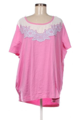Γυναικείο t-shirt Sheego, Μέγεθος 3XL, Χρώμα Ρόζ , Τιμή 12,25 €