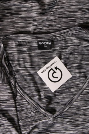 Γυναικείο t-shirt Sports, Μέγεθος XL, Χρώμα Γκρί, Τιμή 8,04 €