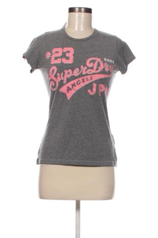 Damen T-Shirt Superdry, Größe S, Farbe Grau, Preis 9,05 €