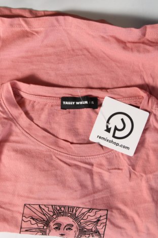 Γυναικείο t-shirt Tally Weijl, Μέγεθος XS, Χρώμα Ρόζ , Τιμή 8,04 €