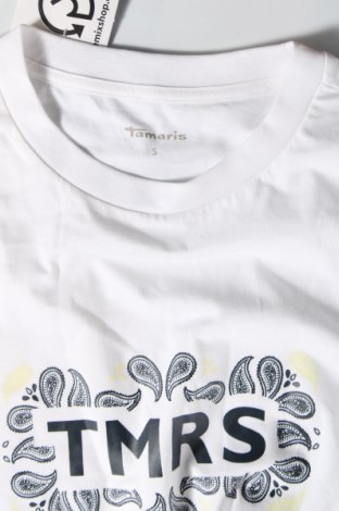 Γυναικείο t-shirt Tamaris, Μέγεθος S, Χρώμα Λευκό, Τιμή 9,70 €