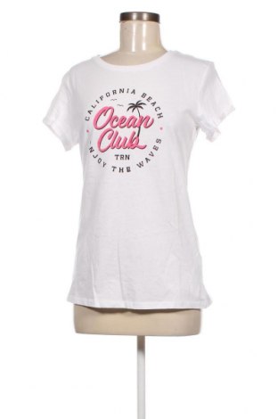 Γυναικείο t-shirt Terranova, Μέγεθος L, Χρώμα Λευκό, Τιμή 10,17 €