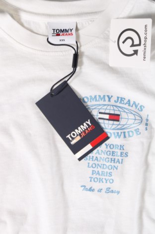 Γυναικείο t-shirt Tommy Jeans, Μέγεθος XXS, Χρώμα Λευκό, Τιμή 35,05 €