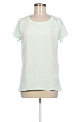 Γυναικείο t-shirt Under Armour, Μέγεθος L, Χρώμα Πράσινο, Τιμή 35,88 €