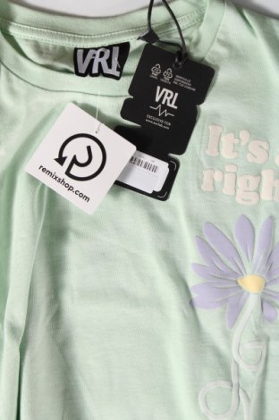 Γυναικείο t-shirt Viral Vibes, Μέγεθος M, Χρώμα Πράσινο, Τιμή 10,21 €