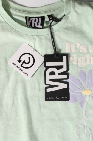 Tricou de femei Viral Vibes, Mărime XS, Culoare Verde, Preț 108,55 Lei