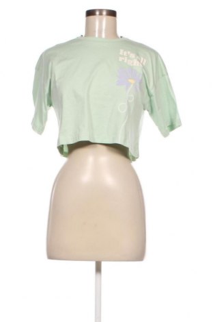 Damen T-Shirt Viral Vibes, Größe XS, Farbe Grün, Preis 5,95 €
